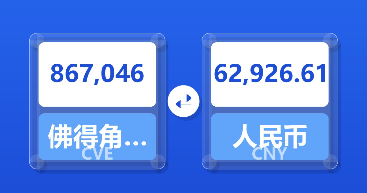 867,046佛得角埃斯库多兑人民币