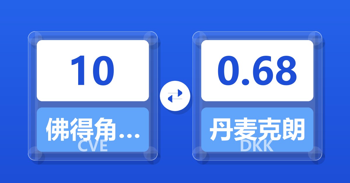 10佛得角埃斯库多兑丹麦克朗