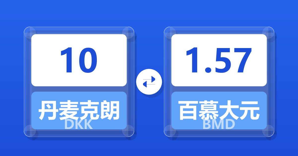 10丹麦克朗兑百慕大元