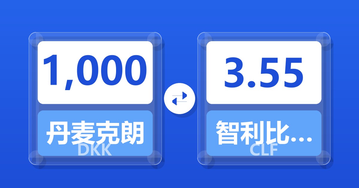 1,000丹麦克朗兑智利比索（UF）