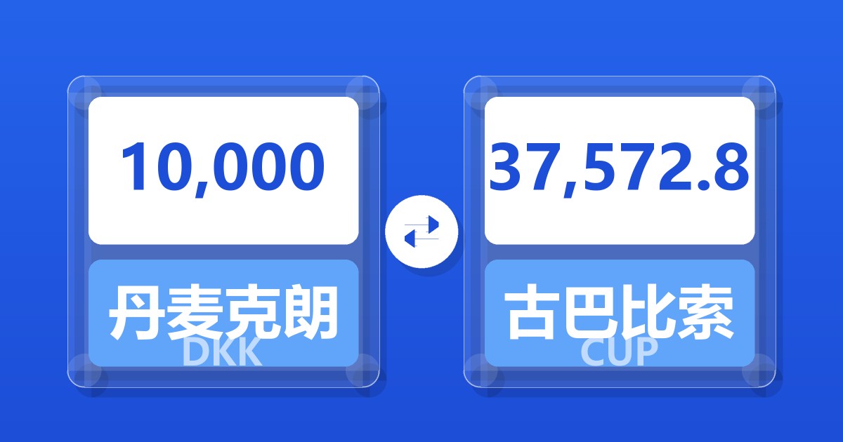 10,000丹麦克朗兑古巴比索