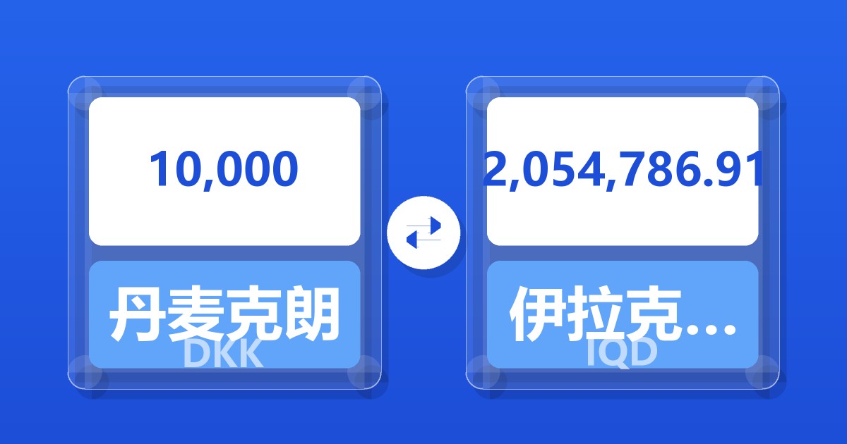 10,000丹麦克朗兑伊拉克第纳尔