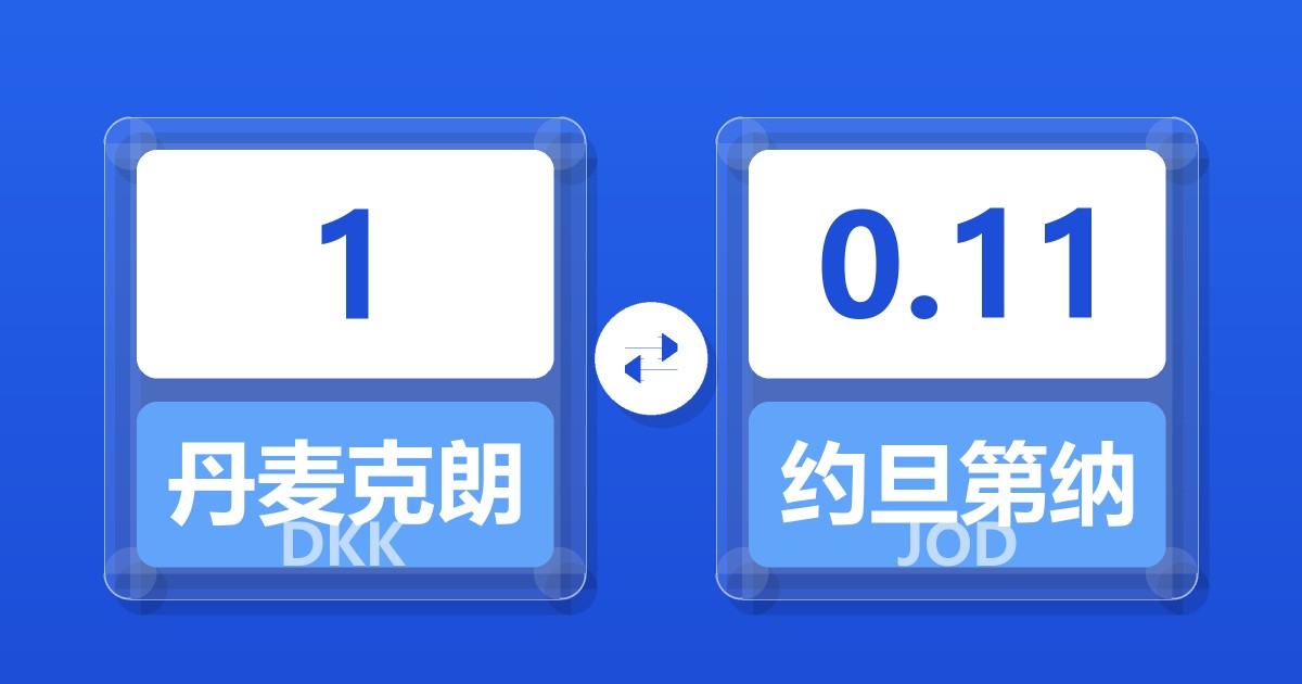 1丹麦克朗兑约旦第纳尔