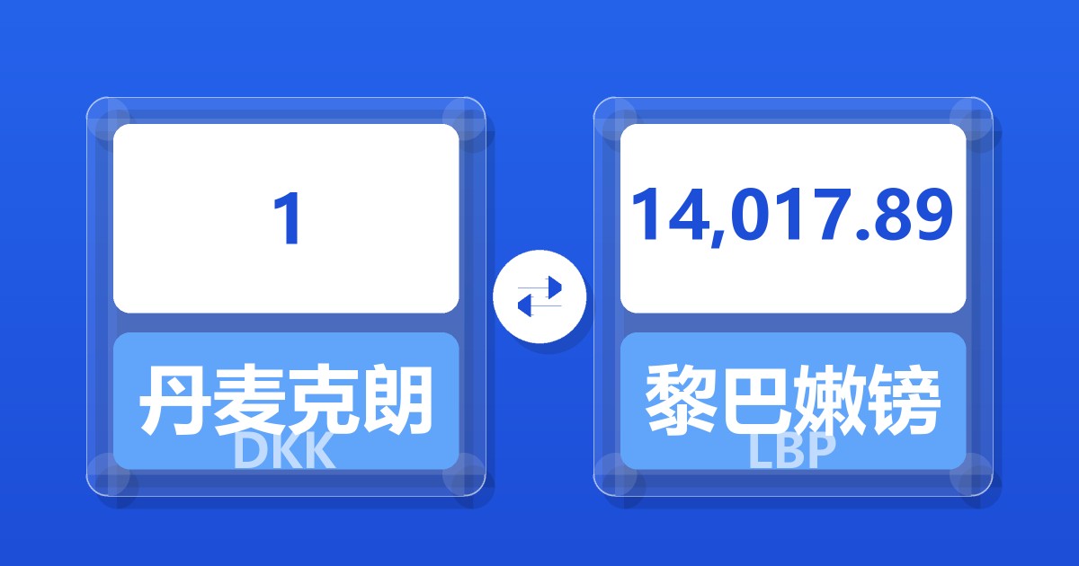 1丹麦克朗兑黎巴嫩镑