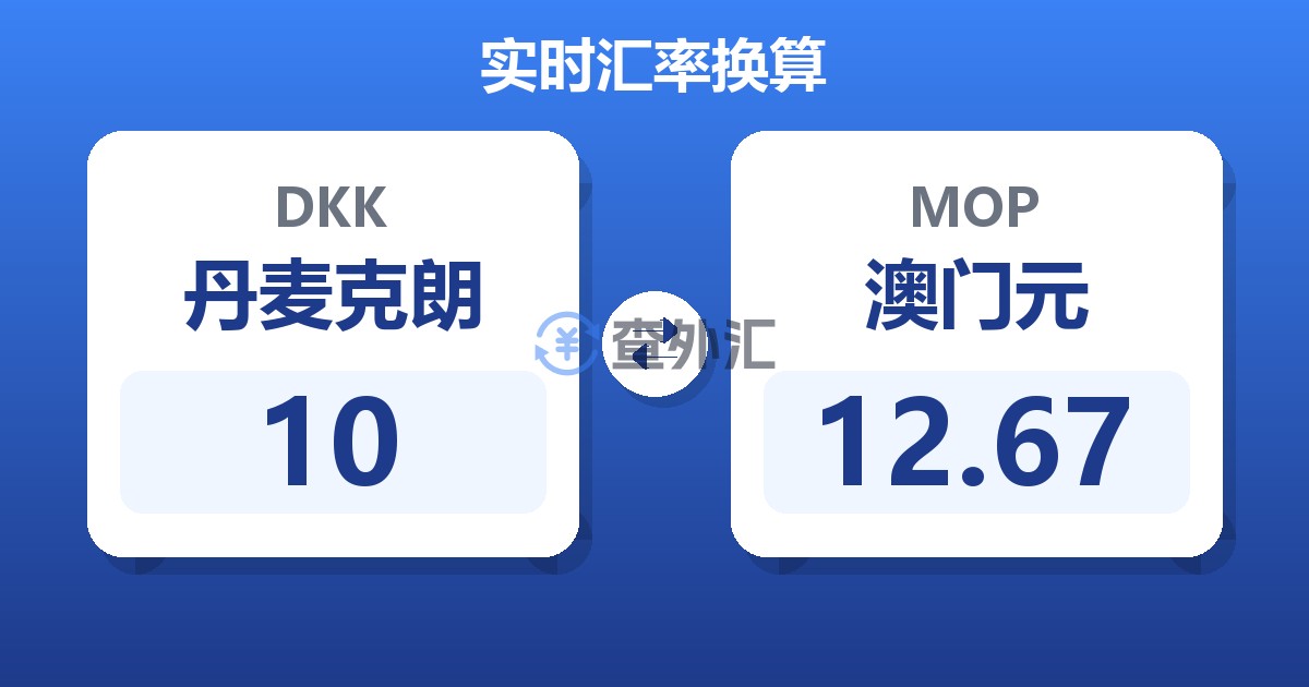 10丹麦克朗兑澳门元