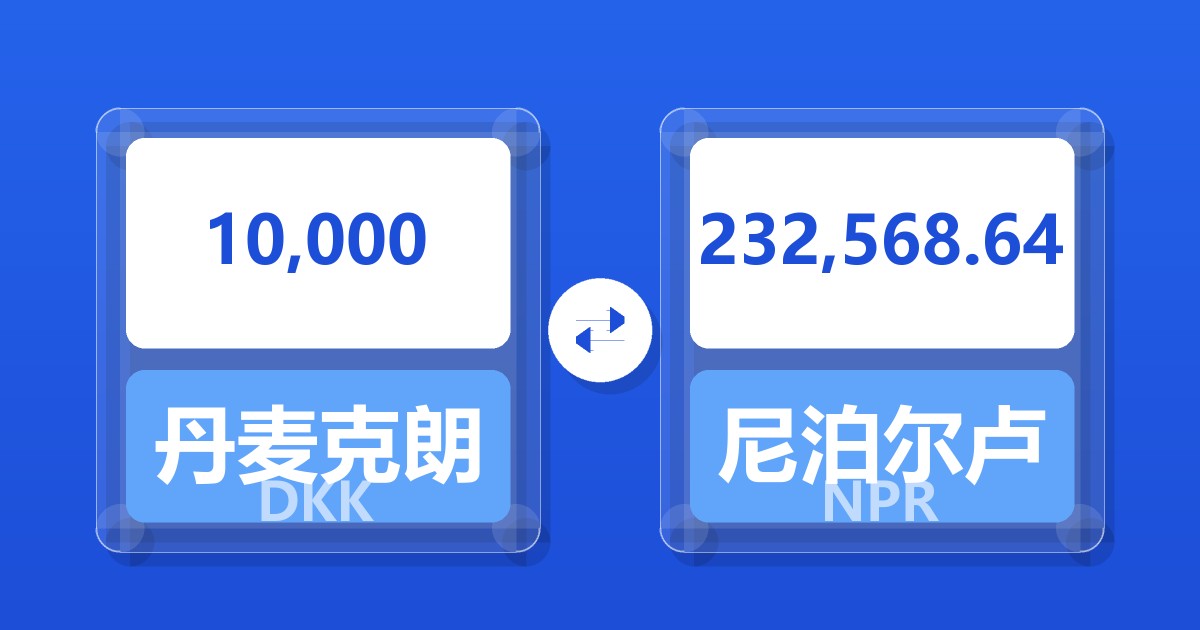 10,000丹麦克朗兑尼泊尔卢比