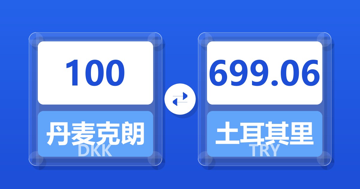100丹麦克朗兑土耳其里拉