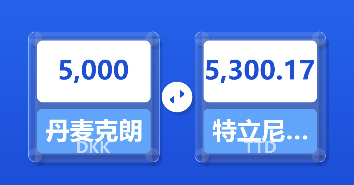 5,000丹麦克朗兑特立尼达和多巴哥元