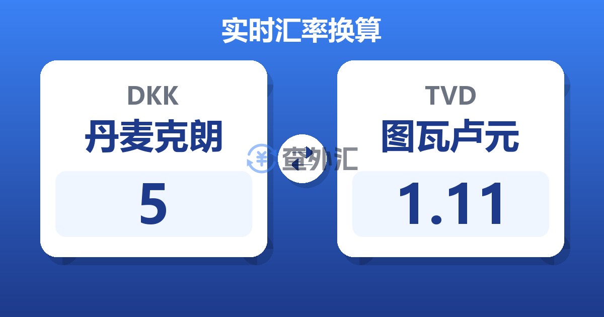 5丹麦克朗兑图瓦卢元