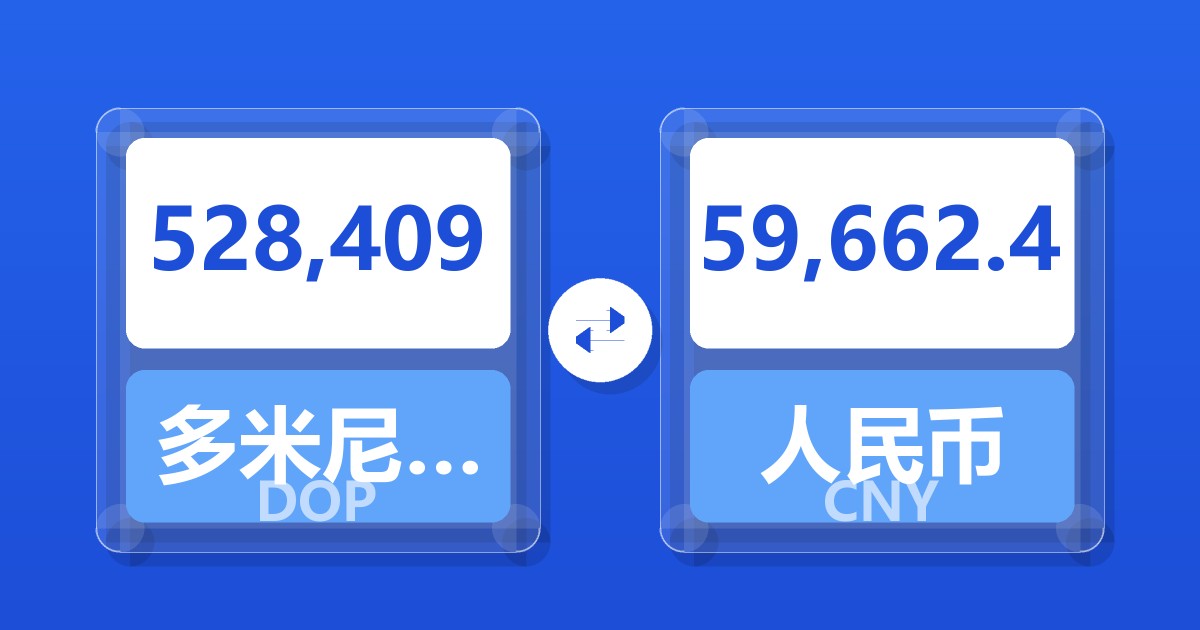 528,409多米尼加比索兑人民币