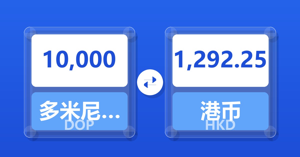 10,000多米尼加比索兑港币