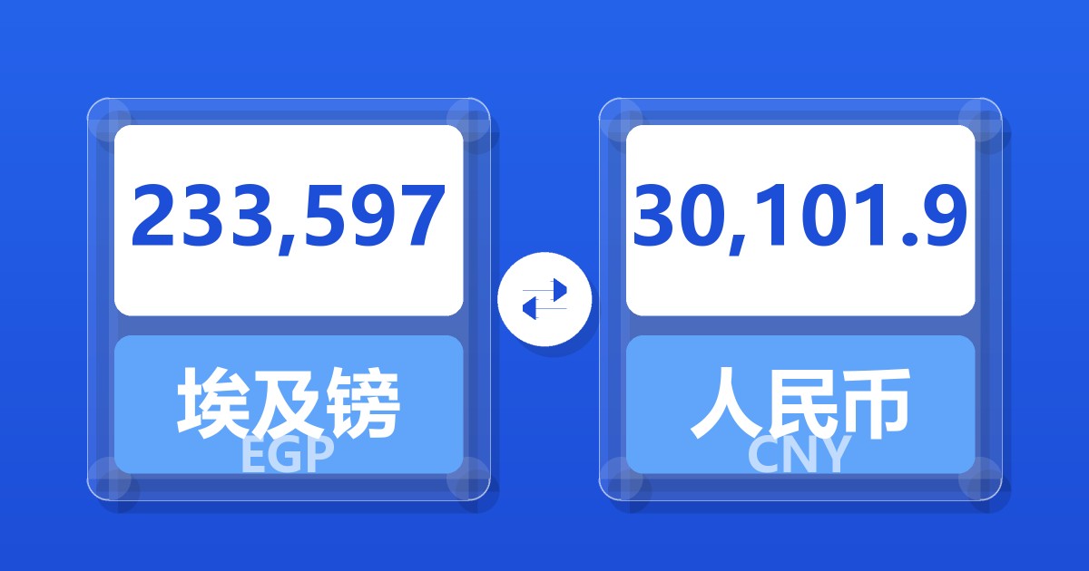 233,597埃及镑兑人民币