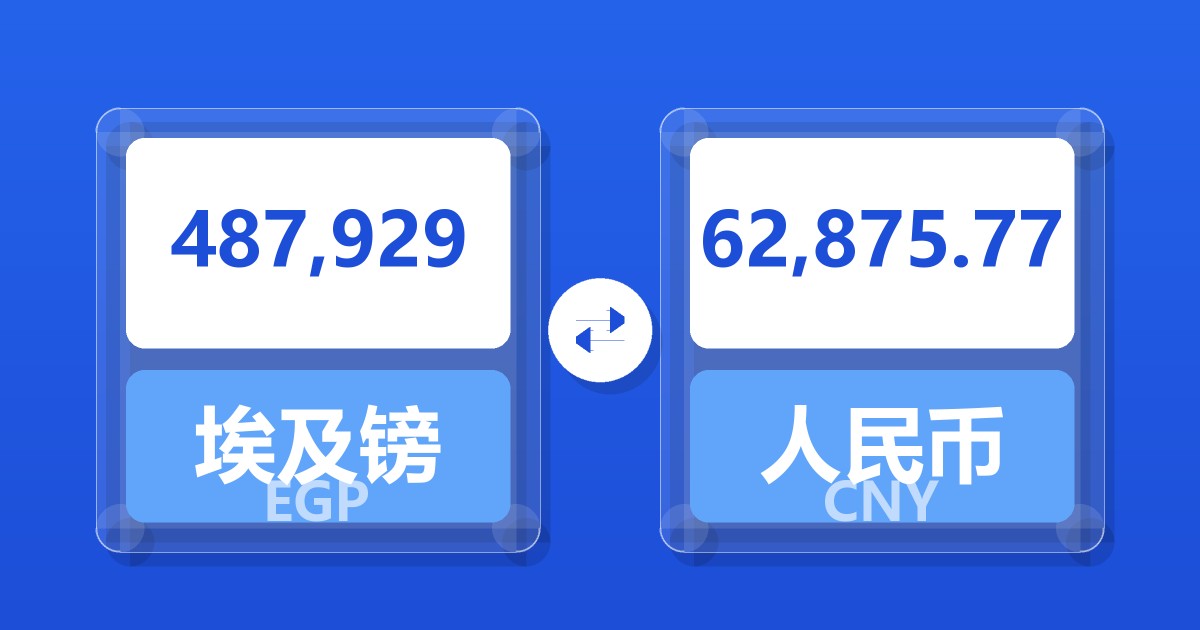 487,929埃及镑兑人民币