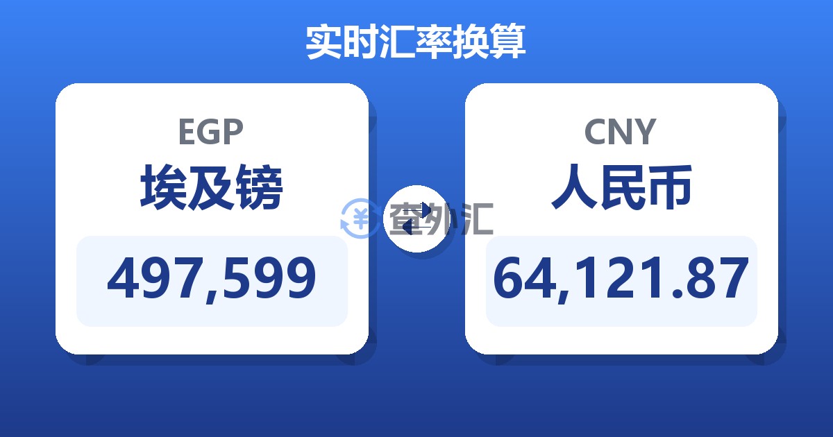 497,599埃及镑兑人民币