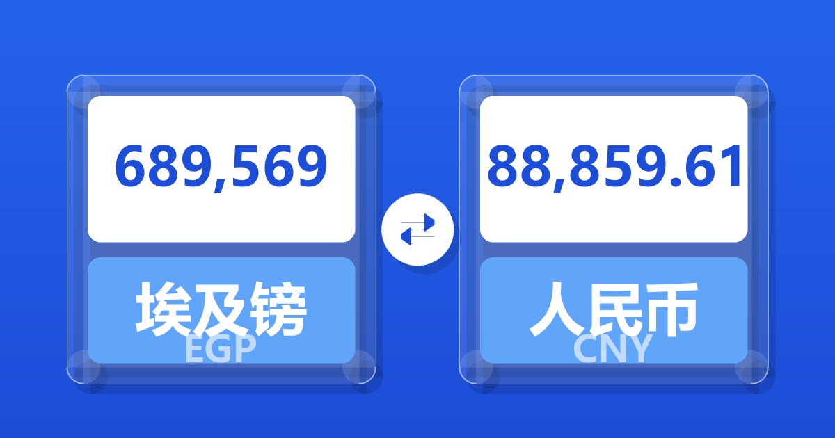 689,569埃及镑兑人民币