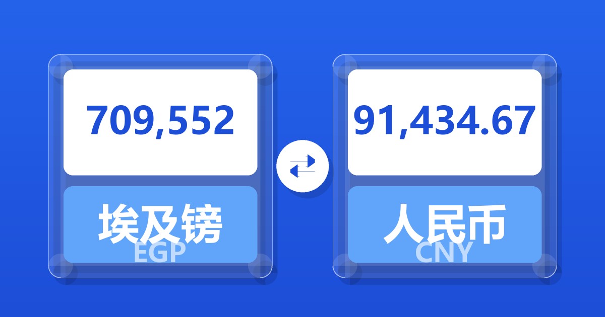 709,552埃及镑兑人民币