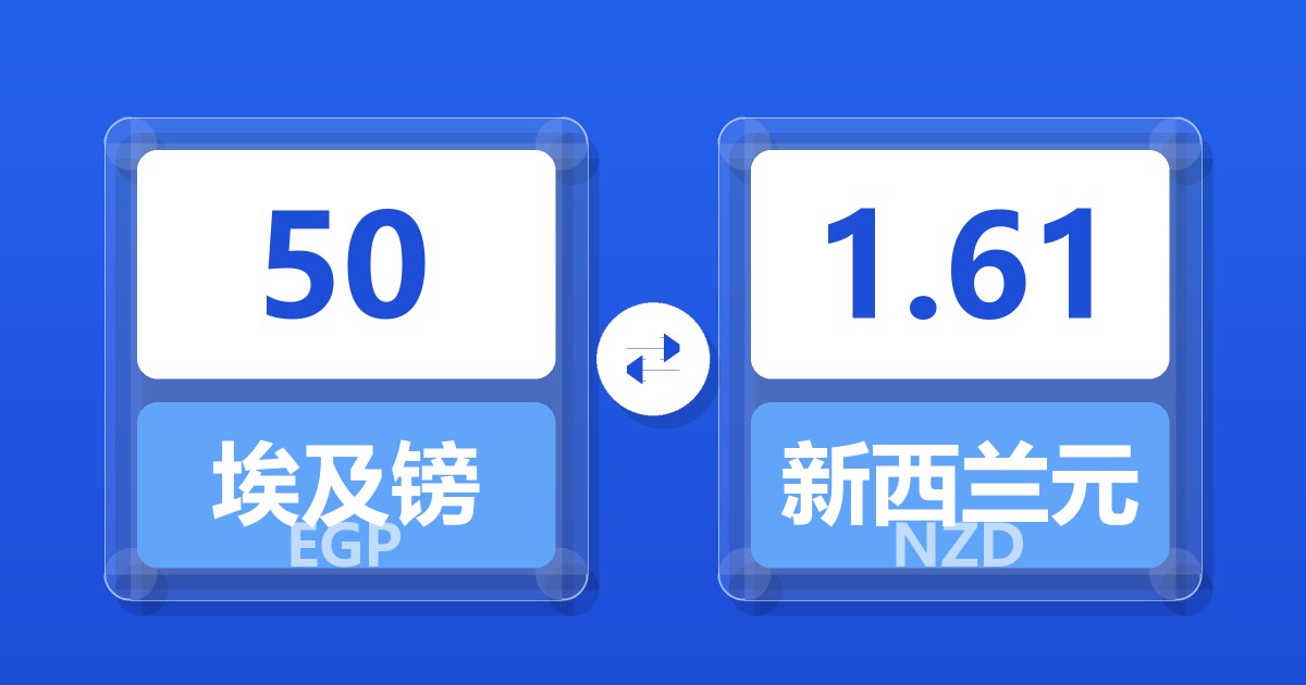 50埃及镑兑新西兰元
