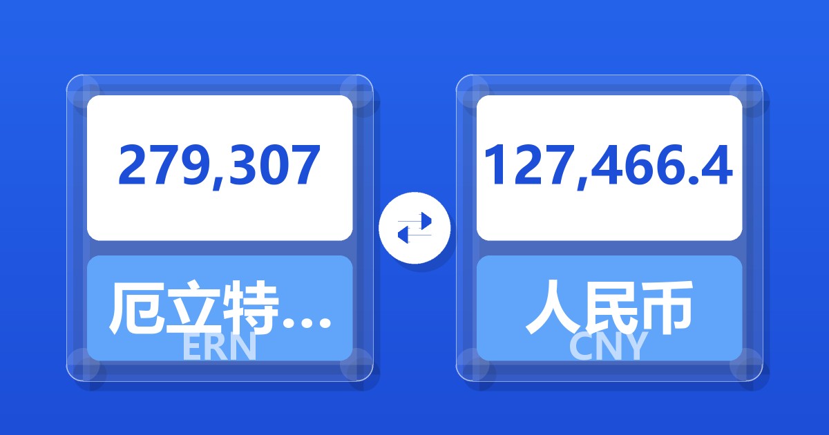 279,307厄立特里亚纳克法兑人民币