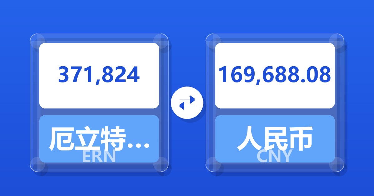 371,824厄立特里亚纳克法兑人民币