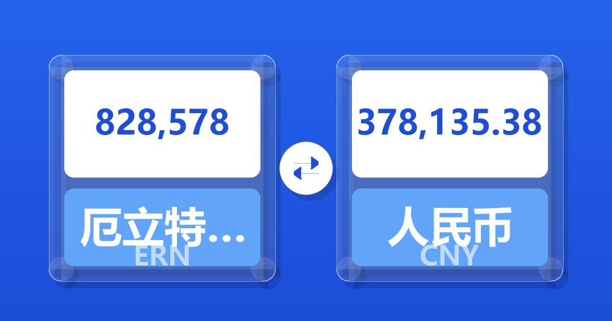 828,578厄立特里亚纳克法兑人民币