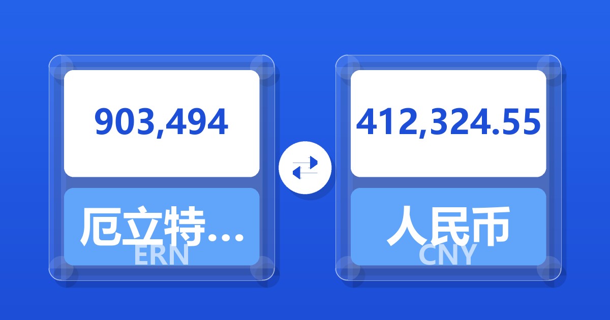 903,494厄立特里亚纳克法兑人民币