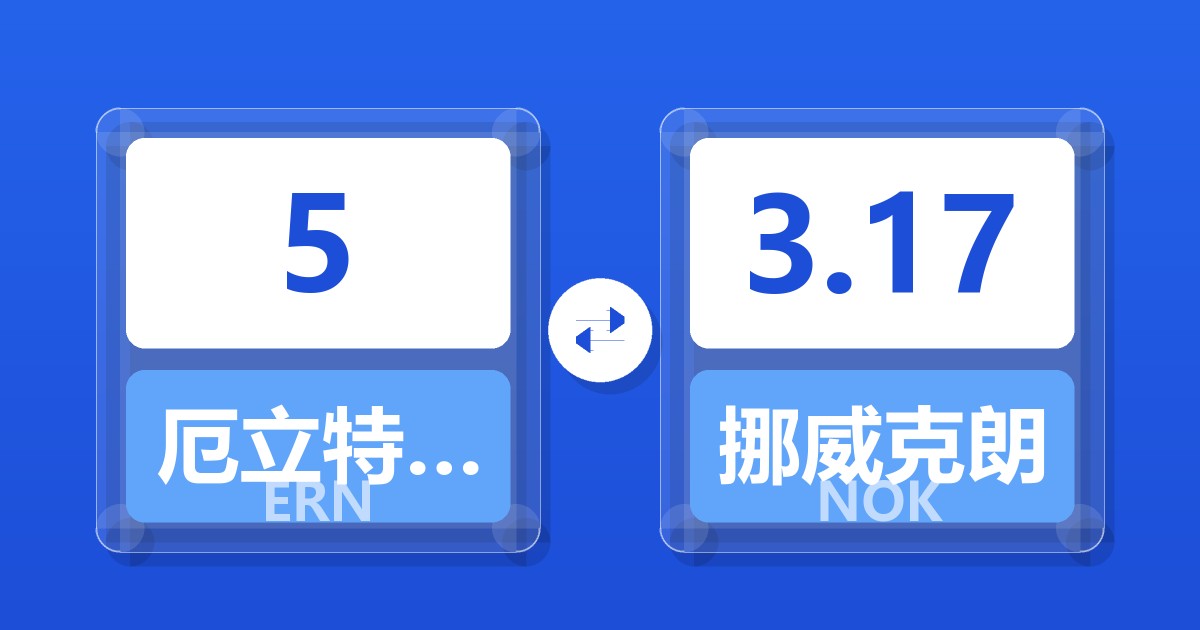 5厄立特里亚纳克法兑挪威克朗