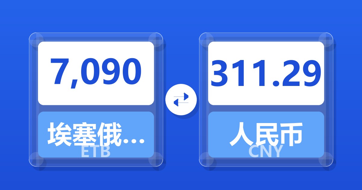 7,090埃塞俄比亚比尔兑人民币