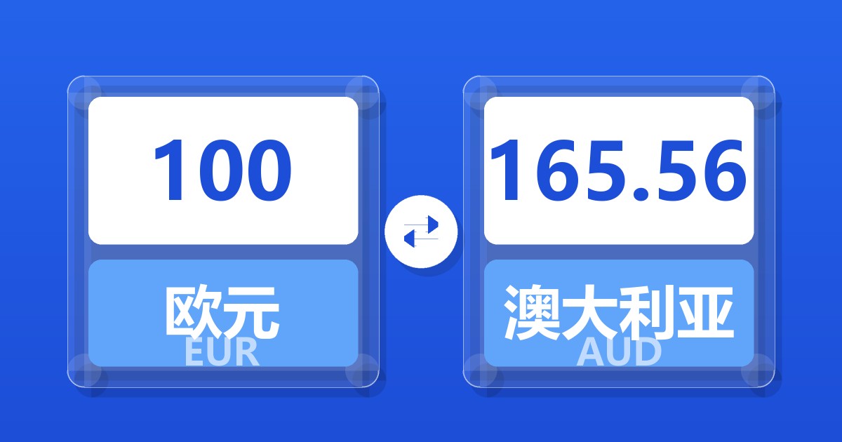 100欧元兑澳大利亚元