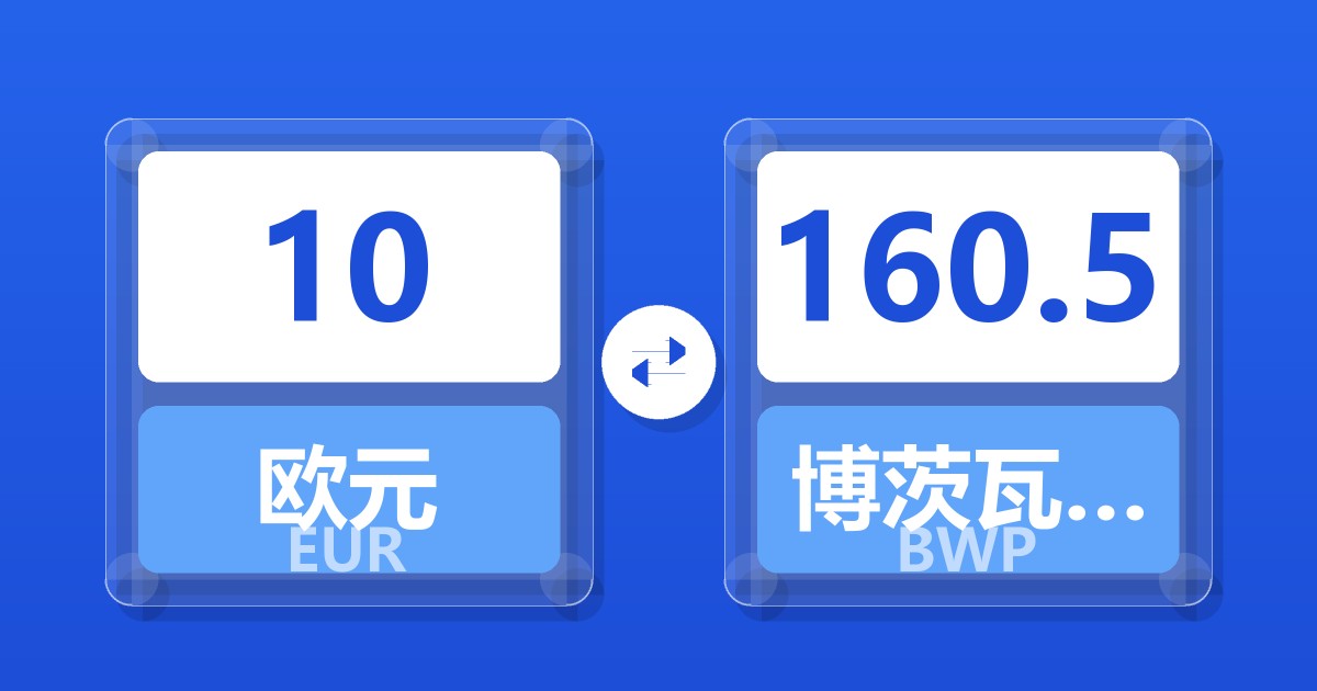 10欧元兑博茨瓦纳普拉