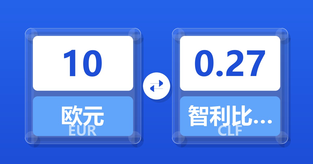 10欧元兑智利比索（UF）