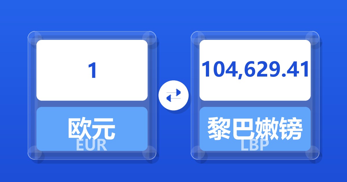 1欧元兑黎巴嫩镑