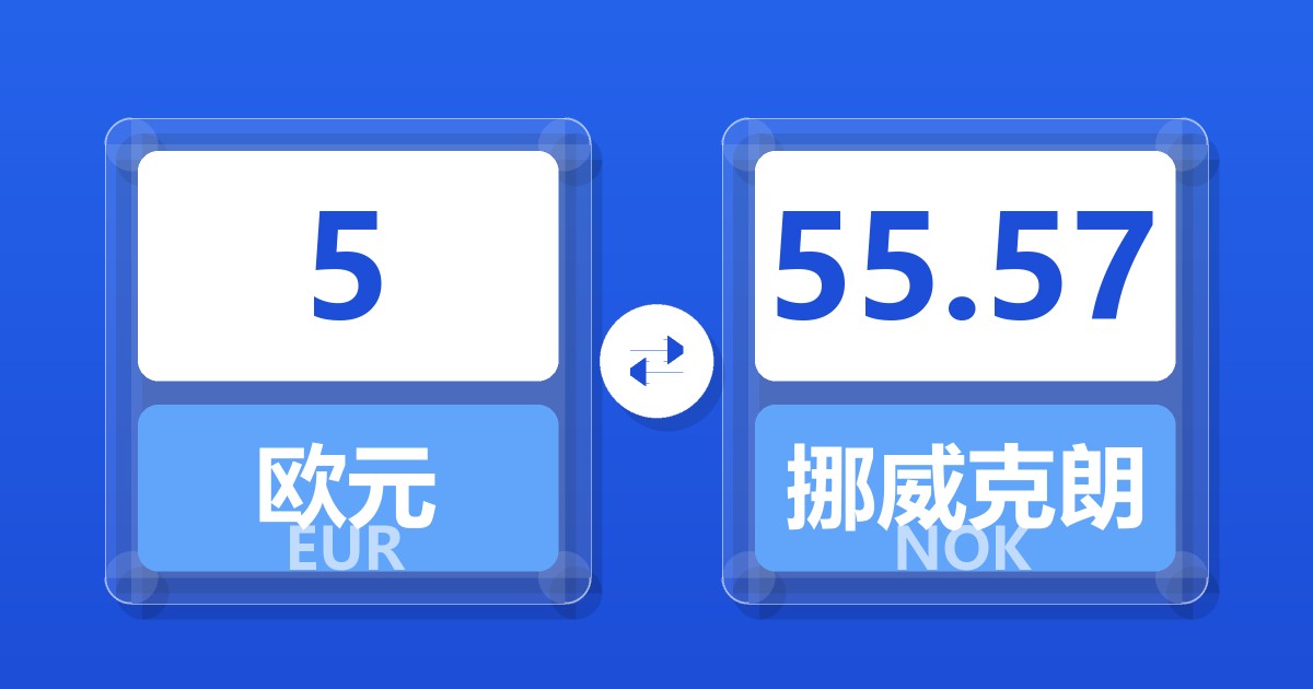 5欧元兑挪威克朗