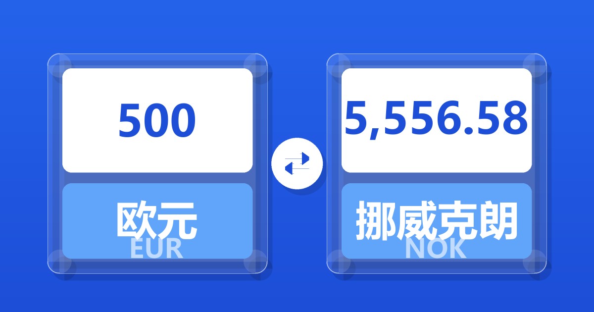 500欧元兑挪威克朗
