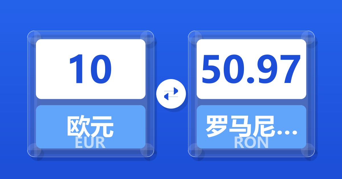 10欧元兑罗马尼亚列伊