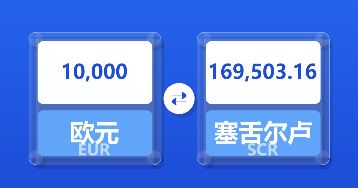 10,000欧元兑塞舌尔卢比