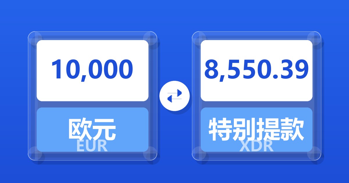 10,000欧元兑特别提款权