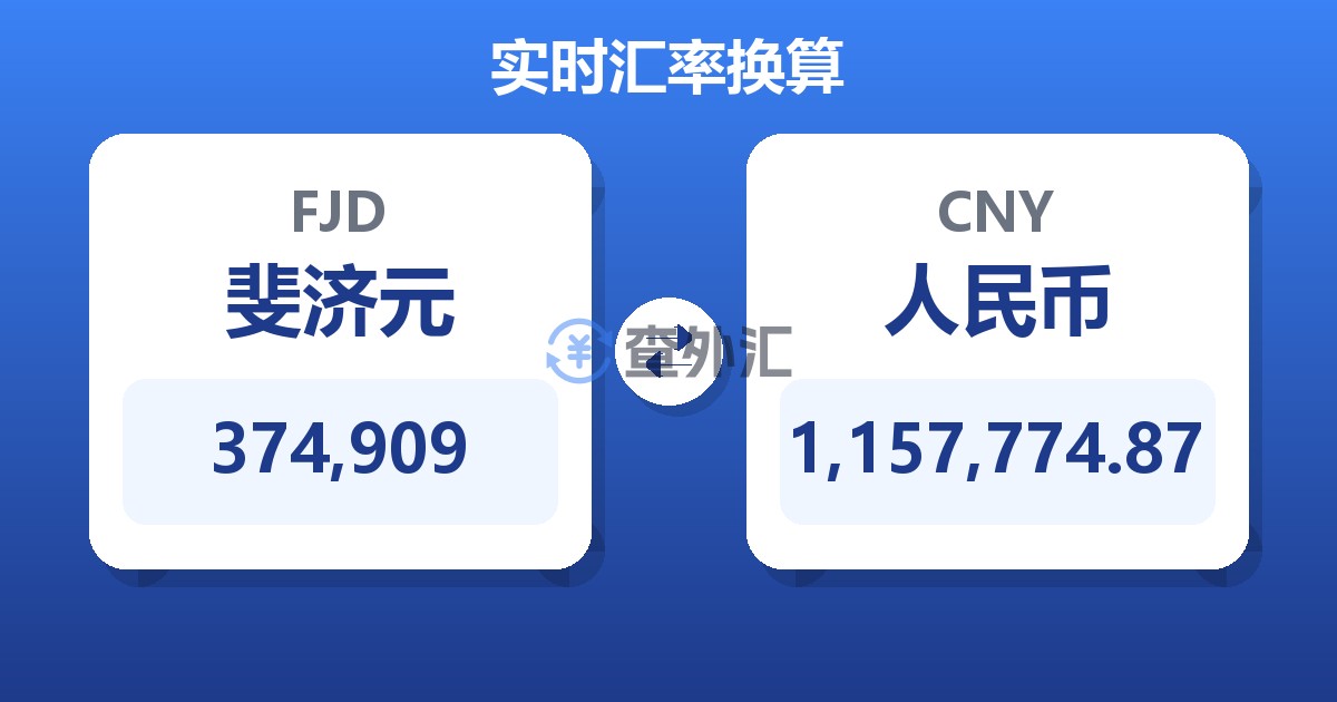 374,909斐济元兑人民币