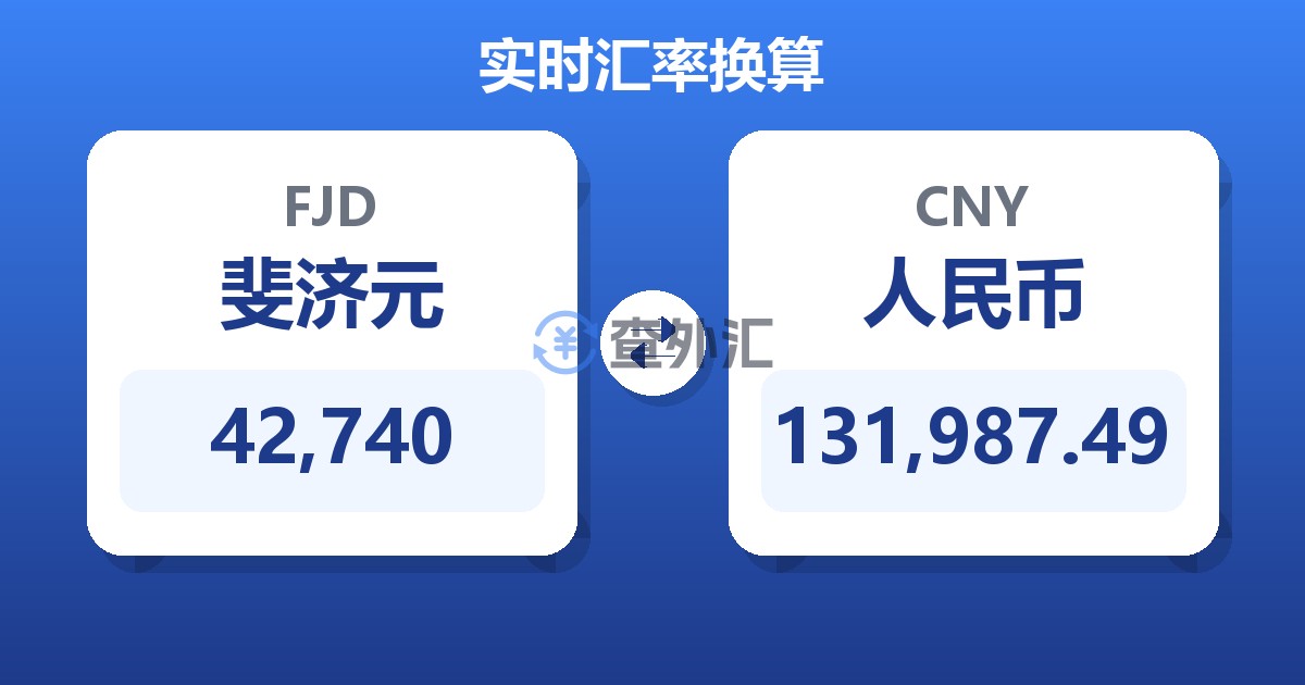 42,740斐济元兑人民币