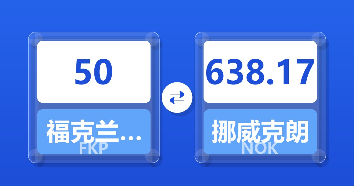 50福克兰群岛镑兑挪威克朗