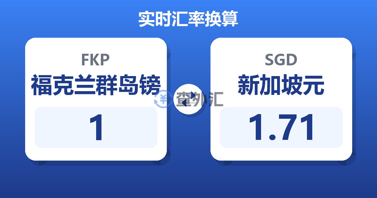 1福克兰群岛镑兑新加坡元