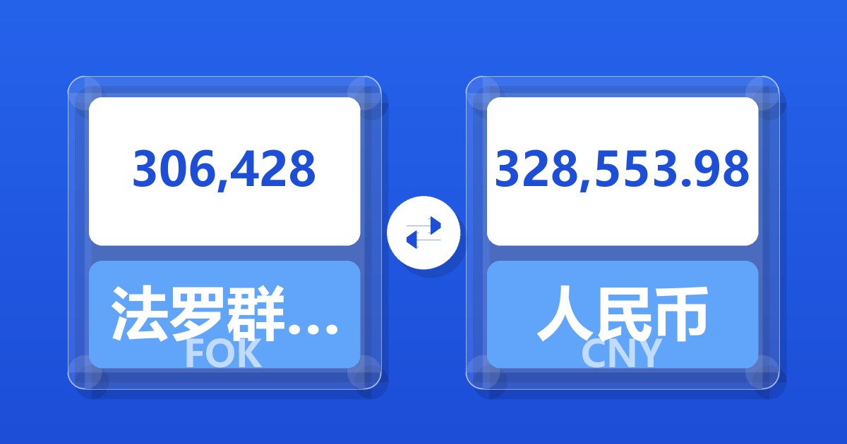 306,428法罗群岛克朗兑人民币