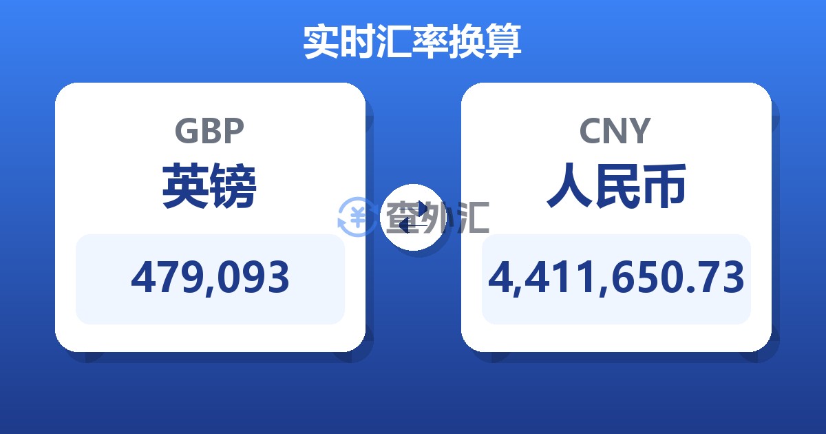 479,093英镑兑人民币
