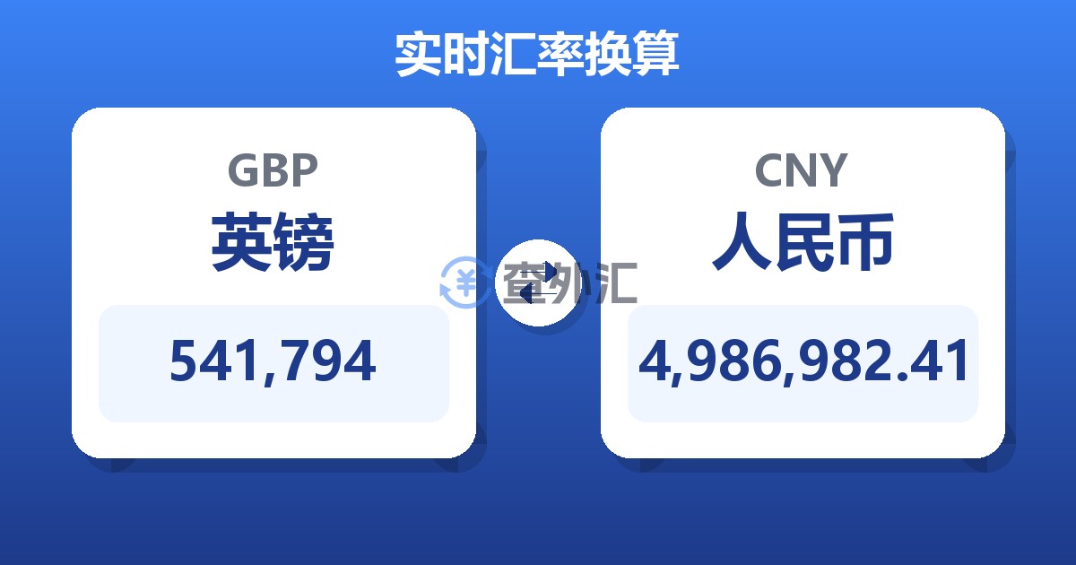 541,794英镑兑人民币