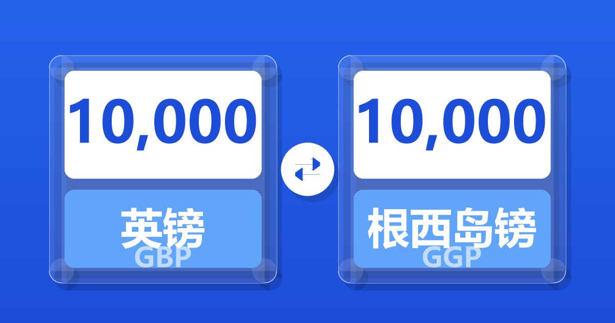 10,000英镑兑根西岛镑