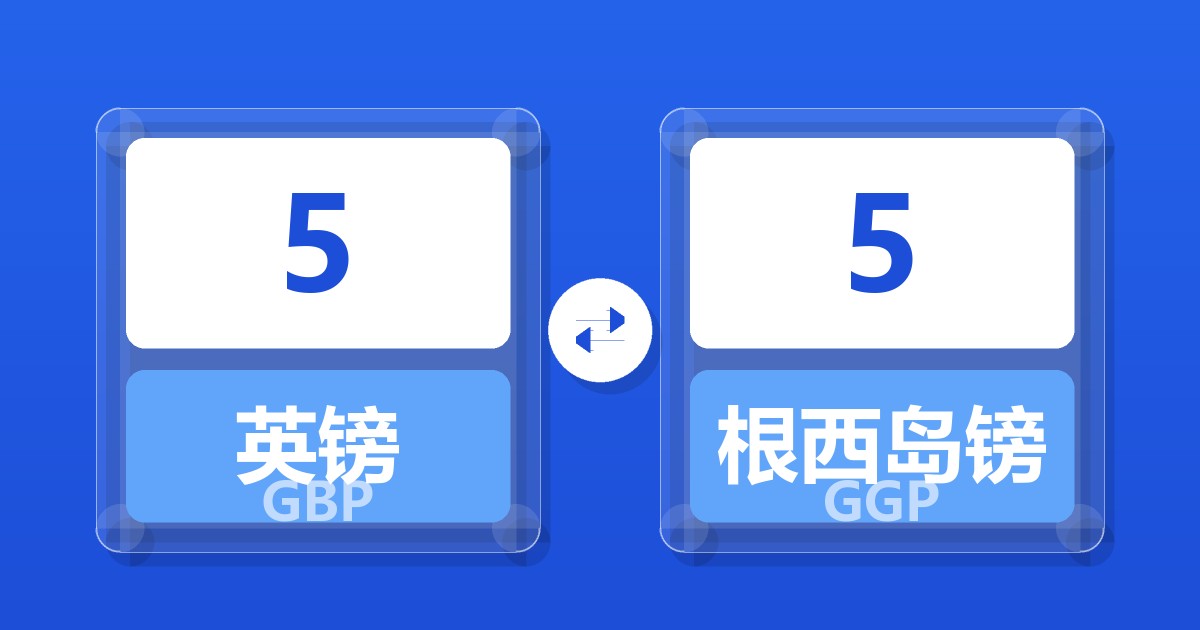 5英镑兑根西岛镑