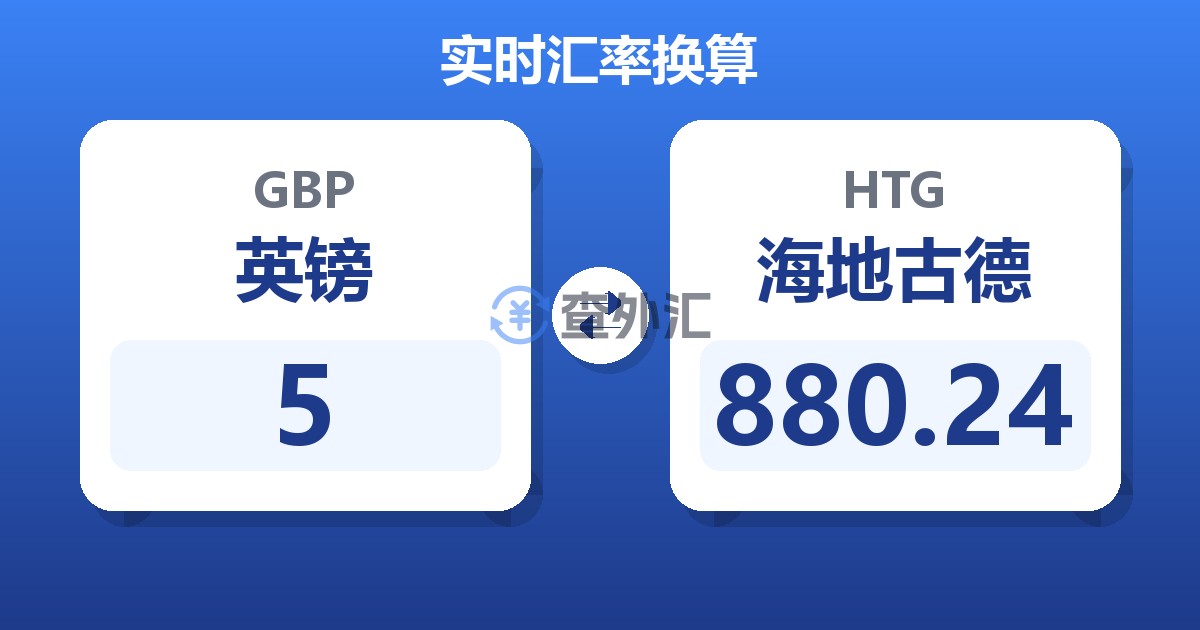 5英镑兑海地古德