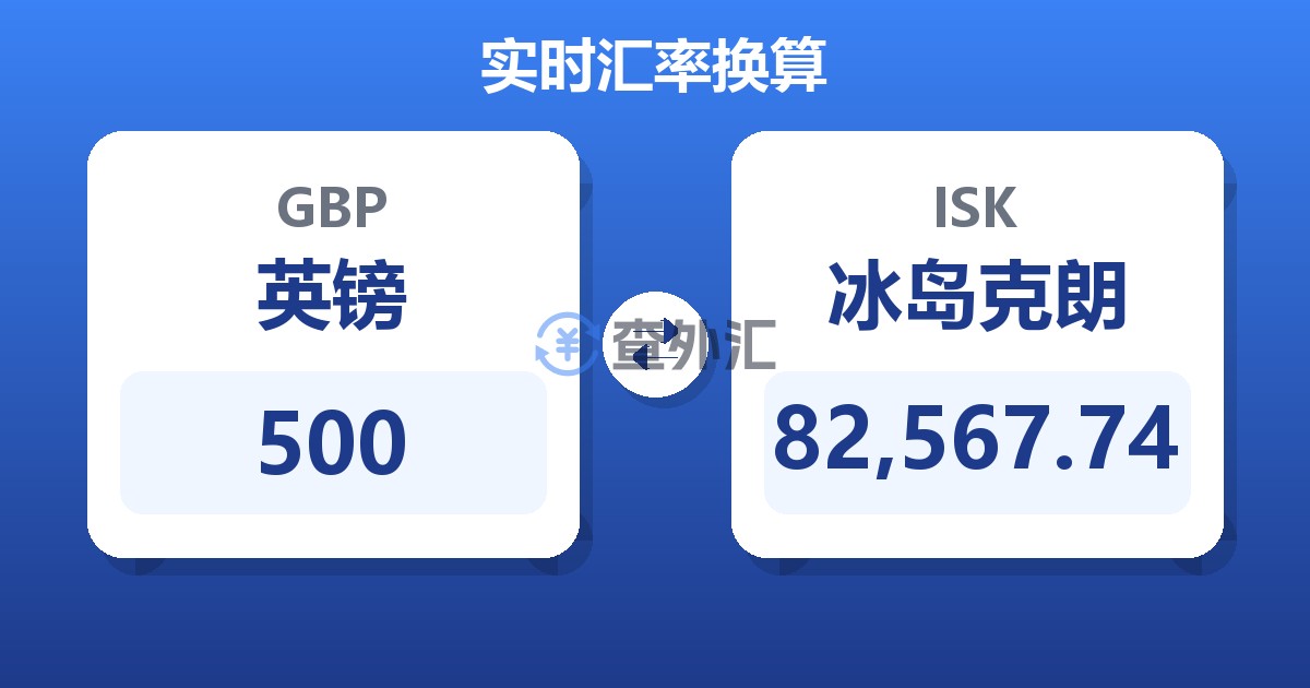 500英镑兑冰岛克朗