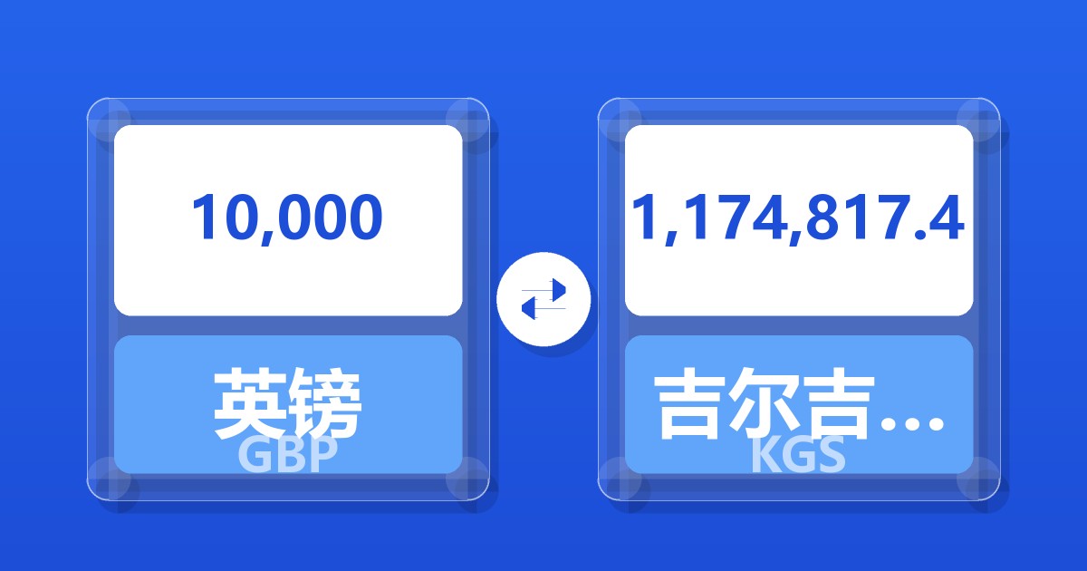10,000英镑兑吉尔吉斯斯坦索姆