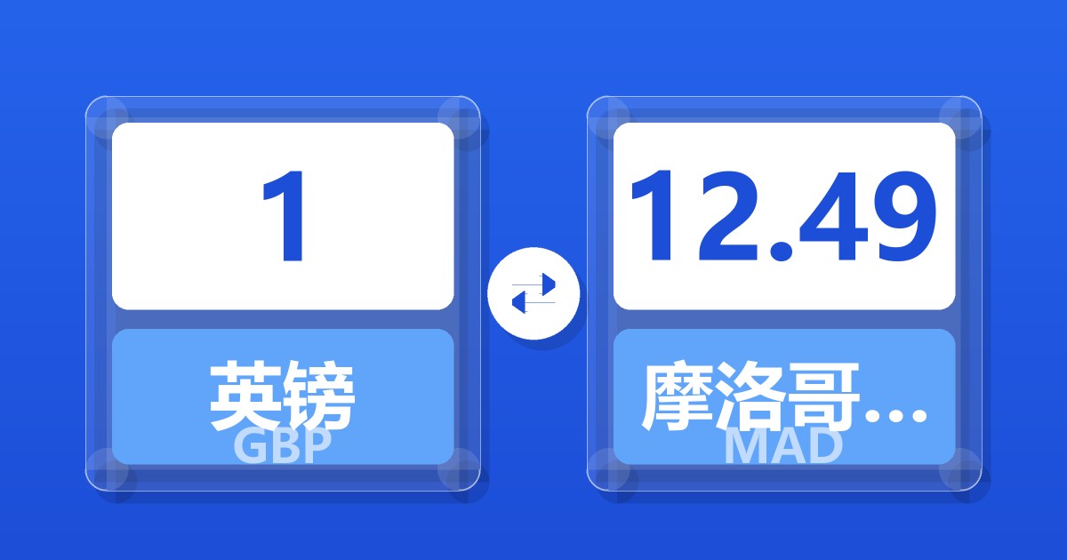 1英镑兑摩洛哥迪拉姆