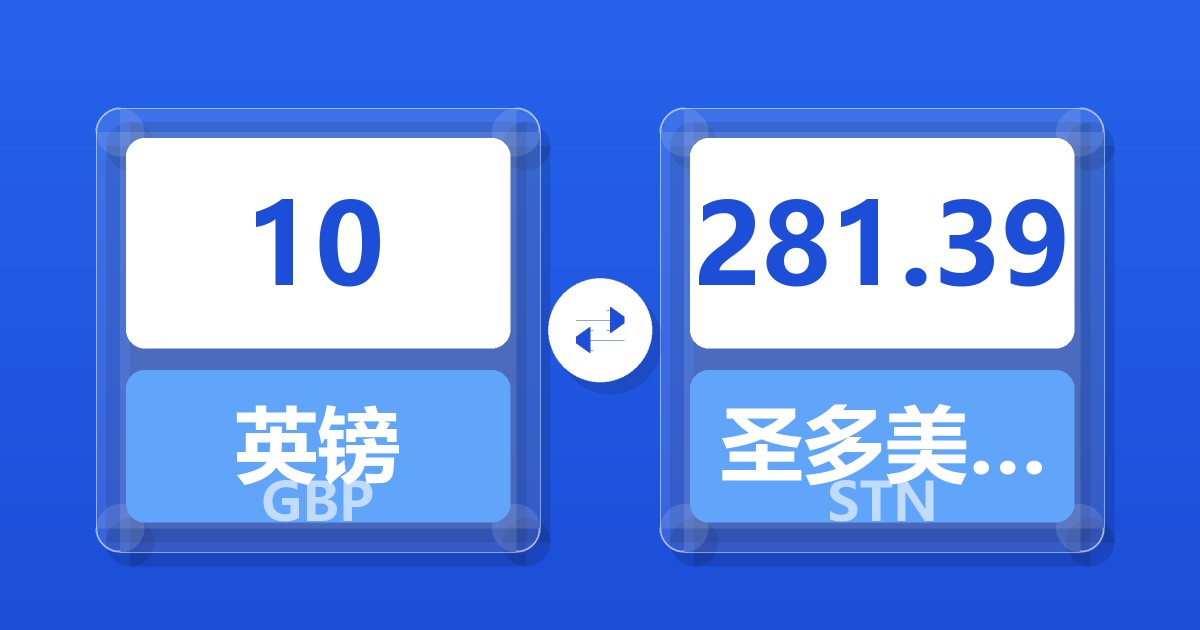 10英镑兑圣多美和普林西比多布拉